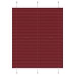 vidaXL Plissé rolgordijn 105x100cm stofbreedte 104,4cm, Verzenden, Nieuw, Rood