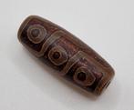 Oud Tibetaans / Nepalese Geëtste Agaat Dzi-kraal talisman