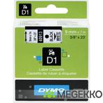 Dymo Tape D1 9mm x 7m Black/White Dymotype: 40913, Computers en Software, Verzenden, Nieuw
