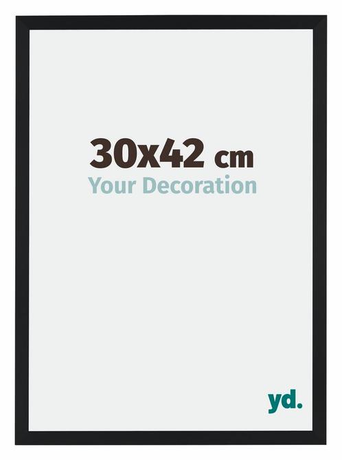 Fotolijst 30x42 cm - Zwart Mat - MDF - Catania, Huis en Inrichting, Woonaccessoires | Lijsten, Nieuw, Verzenden