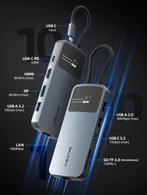 Cabletime – 8K - 10 in 1 Multi USB-C Hub adapter - HDMI - DP, Computers en Software, Dockingstations, Laptop, Nieuw, Ophalen of Verzenden