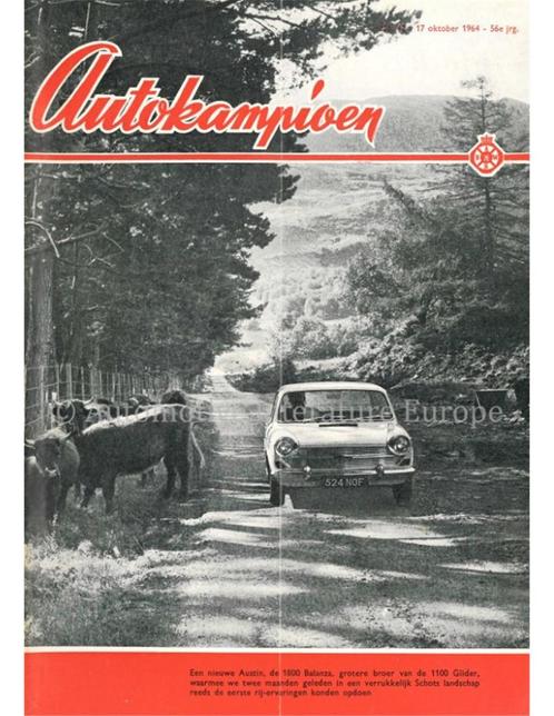 1964 AUTOKAMPIOEN MAGAZINE 42 NEDERLANDS, Boeken, Auto's | Folders en Tijdschriften