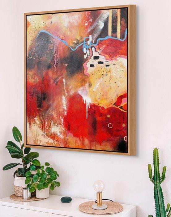 Irina Morisch - Change is coming - Oil abstract ready to, Antiek en Kunst, Kunst | Schilderijen | Modern