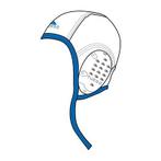Turbo Waterpolo Cap (size m/l) Professional wit nummer 6, Verzenden, Nieuw