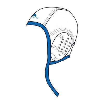 Turbo Waterpolo Cap (size m/l) Professional wit nummer 6, Watersport en Boten, Waterpolo, Nieuw, Verzenden