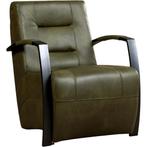 Leren fauteuil Magnificent - Granada Moss (olijf/groen), Nieuw, Ophalen of Verzenden, 50 tot 75 cm, Industrieel, Modern