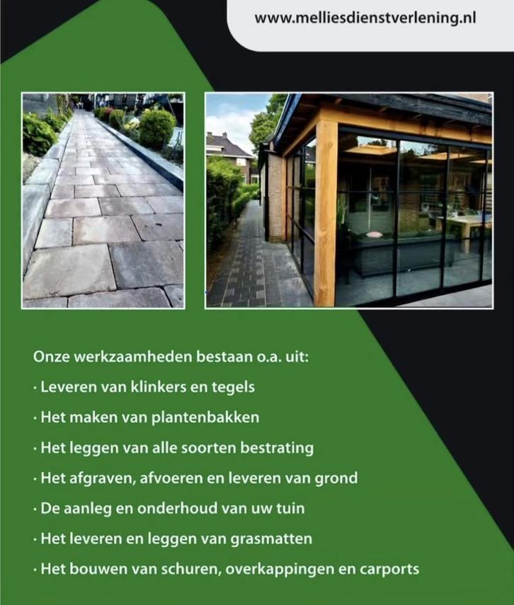 Hovenier/stratenmaker aangeboden, Diensten en Vakmensen, Tuinmannen en Stratenmakers, Bestrating, Hekwerk of Schuttingen, Tuin- of Vijveraanleg