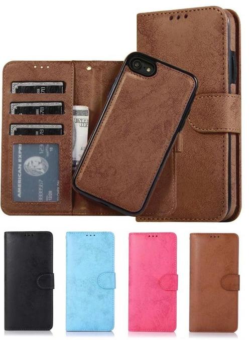 iPhone 7 / 8 / SE 2020-2022 Uitneembaar Magnetisch Bookcase, Telecommunicatie, Mobiele telefoons | Hoesjes en Frontjes | Apple iPhone