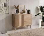 Meubella Dressoir Storm eiken 105 cm lades, 100 tot 150 cm, Verzenden, Nieuw, Modern