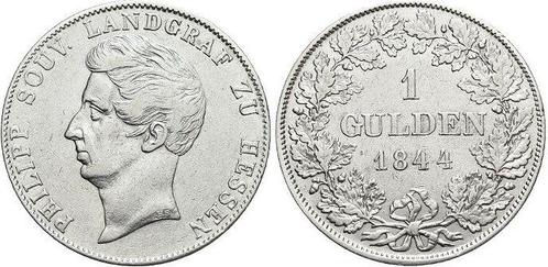 Gulden 1844 Hessen-homburg Philipp 1839-1846, Postzegels en Munten, Munten | Europa | Niet-Euromunten, Verzenden