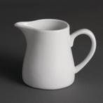 Witte porselein melkkan 30 cl (Stuks 6), Verzenden