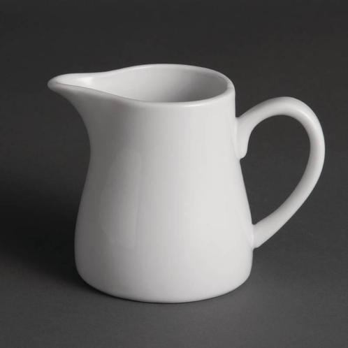 Witte porselein melkkan 30 cl (Stuks 6), Zakelijke goederen, Horeca | Overige, Verzenden