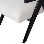 WOOOD Lowie Fauteuil - Polyester - Naturel/Zwart - 79x60x79, Verzenden, Nieuw