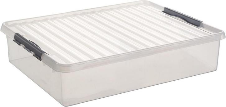 Sunware Q-line Opbergbox 60 liter Transparant 80x50xH18cm, Doe-het-zelf en Verbouw, Kratten en Dozen, Ophalen of Verzenden