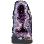 Vivid Amethyst & Agate - Cathedral geode - 42x21x16 cm-, Verzamelen, Mineralen en Fossielen