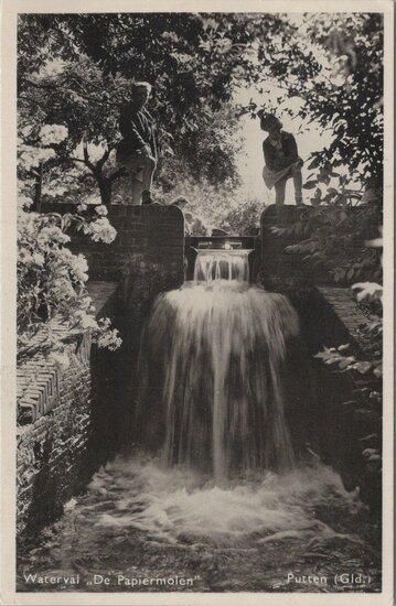 PUTTEN - Waterval De Papiermolen, Verzamelen, Ansichtkaarten | Nederland, Verzenden