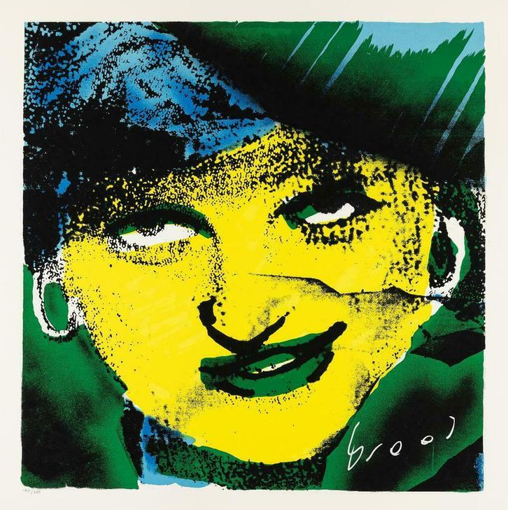 Herman Brood Zeefdruk: Lady Di, Antiek en Kunst, Kunst | Litho's en Zeefdrukken, Ophalen of Verzenden