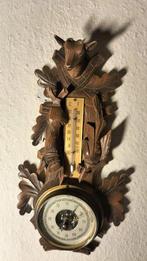 Weerkamers met barometer en thermometer- Houtsnijwerk Zwarte