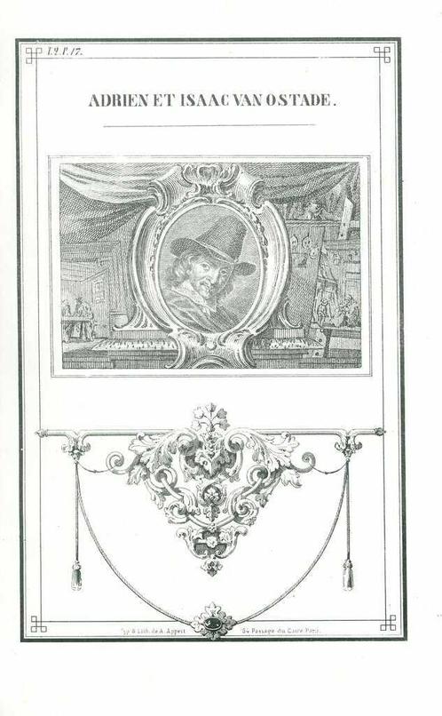 Portrait of Adriaen van Ostade, Antiek en Kunst, Kunst | Etsen en Gravures