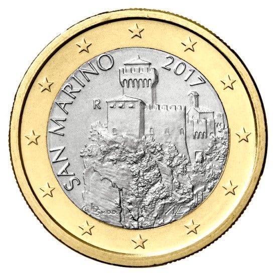 San Marino 1 Euro 2019 UNC, Postzegels en Munten, Munten | Europa | Euromunten, Verzenden
