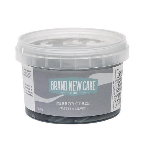 BrandNewCake Mirror Glaze Glitter Zilver 300g, Hobby en Vrije tijd, Taarten en Cupcakes maken, Nieuw, Verzenden