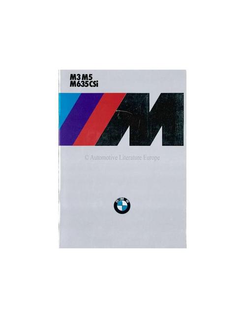 1985 BMW M3 M5 M 635 CSI BROCHURE ENGELS, Boeken, Auto's | Folders en Tijdschriften, BMW