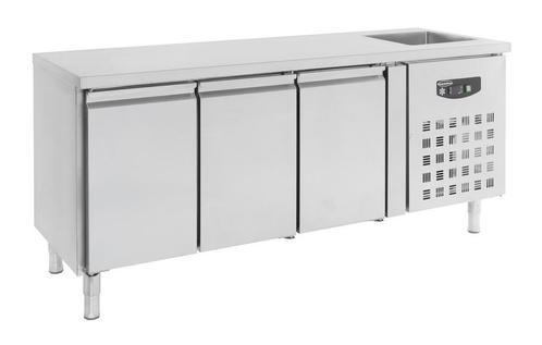 COMBISTEEL KOELWERKBANK SPOELBAK 3 DEUREN - STANDARD LINE, Zakelijke goederen, Horeca | Keukenapparatuur, Verzenden