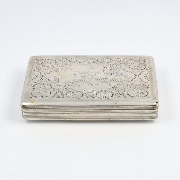 Cornelis van Dam Kooijman (1856) - Tabaksdoos - .833 zilver, Antiek en Kunst, Antiek | Goud en Zilver