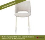 XOOON Kodi eetkamerstoel Brioni boucle stof/metaal - Wit, Huis en Inrichting, Stoelen, Ophalen of Verzenden, Nieuw, Overige materialen
