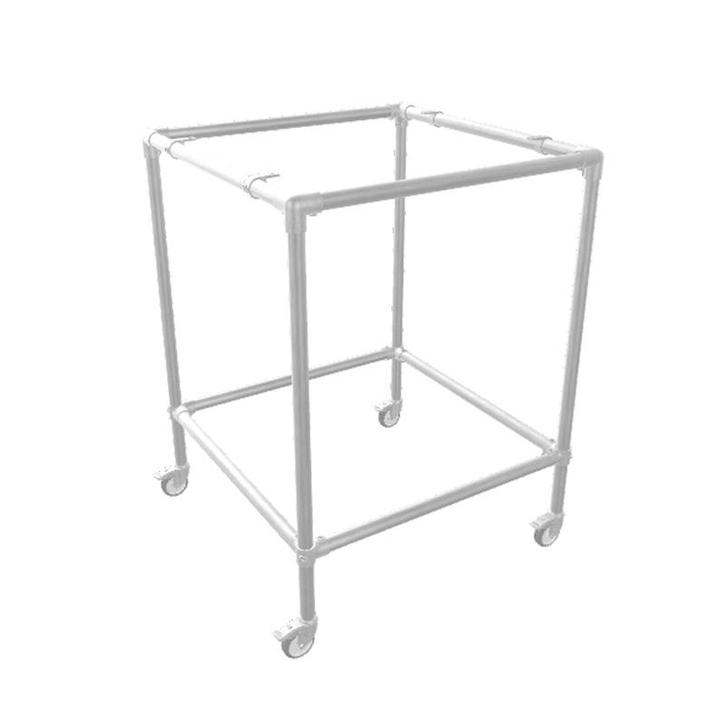 Steigerbuis Bartafel Turin | Staal 42.4 mm | Wiel | DIY | Do, Huis en Inrichting, Tafels | Statafels, Ophalen of Verzenden