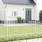 vidaXL Tuin Hek Grijs 3.4 x 0.6 m Poedergecoat staal, Verzenden, Nieuw, IJzer
