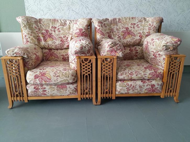 2 Fauteuils, Lounge, sofa, Vintage bijna gratis brengen, Antiek en Kunst, Antiek | Woonaccessoires