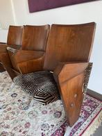 Fauteuil - hard hout, Textiel, Metaal - Vintage