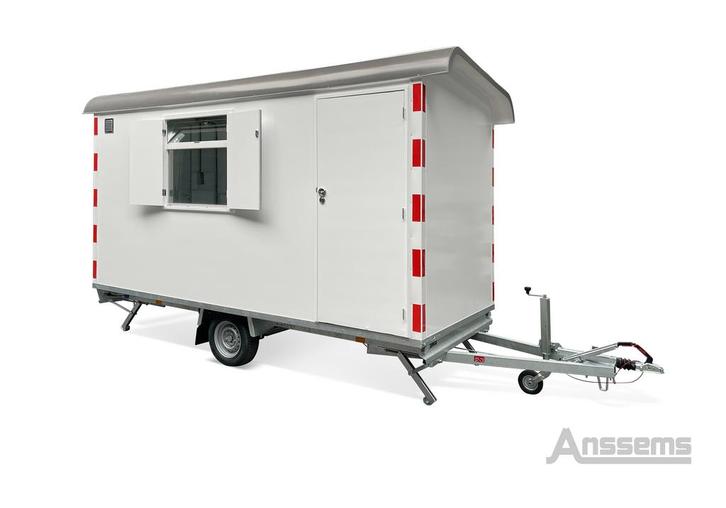 Anssems PTS 1400 Schaftwagen + Toilet Gesloten Aanhangwagen, Auto diversen, Aanhangers en Bagagewagens, Nieuw, Ophalen of Verzenden
