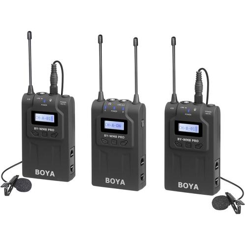 Boya BY-WM8 Pro-K2 UHF Duo Lavalier Microfoon Draadloos, Muziek en Instrumenten, Microfoons, Overige typen, Nieuw, Ophalen of Verzenden