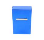 Aluminium sigarettendoosje - Blauw, Verzamelen, Rookartikelen, Aanstekers en Luciferdoosjes, Verzenden, Nieuw, Tabaksdoos of Verpakking