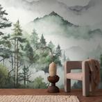 Profhome 398991-GU Fotobehang woud mat groen wit 3,71 m x, Huis en Inrichting, Verzenden