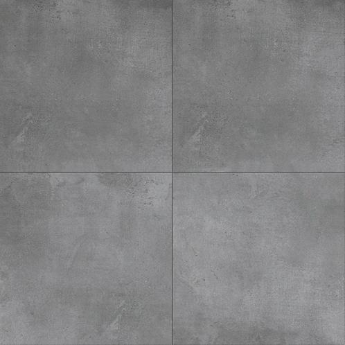 Vloertegel bodea donker grijs 61x61 vloertegel, Doe-het-zelf en Verbouw, Tegels, Vloertegels, Nieuw, 10 m² of meer, Keramiek, Ophalen of Verzenden