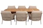 4 Seasons Outdoor Sardinia low dining set latte met Capri, Tuin en Terras, Tuinsets en Loungesets, Ophalen of Verzenden, Nieuw