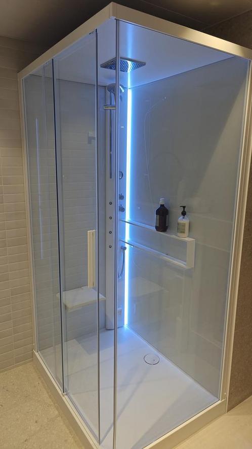 Showmodel Novellini Glax 2.0 stoomcabine 120x90 - 0038, Doe-het-zelf en Verbouw, Sanitair, Douche, Nieuw, Glas, Ophalen