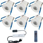 LED Veranda Spot Complete Set - Velvalux - 6 Stuks - 3W -, Huis en Inrichting, Metaal of Aluminium, Nieuw, Ophalen of Verzenden