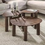 *WOONWINKEL* Salontafel Set Bruin Teakhout 3-delig, Huis en Inrichting, Tafels | Salontafels, Verzenden, Nieuw