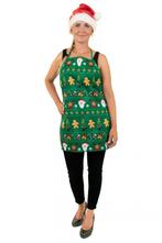 Kerst Keukenschort Groen, Kleding | Dames, Carnavalskleding en Feestkleding, Ophalen of Verzenden, Nieuw