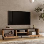 [en.casa] Tv-meubel Lempäälä 160x35x39cm houtkleurig en antr