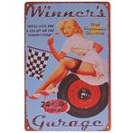 Metalen plaatje - Winners Garage NIEUW, Huis en Inrichting, Ophalen of Verzenden, Nieuw