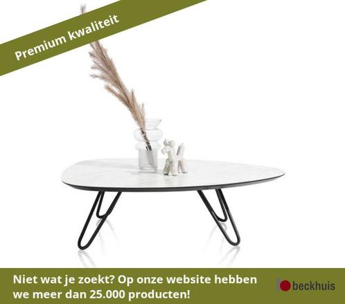 XOOON Masura salontafel HPL/metaal - Wit, Huis en Inrichting, Tafels | Salontafels, Nieuw, Overige materialen, Ophalen of Verzenden