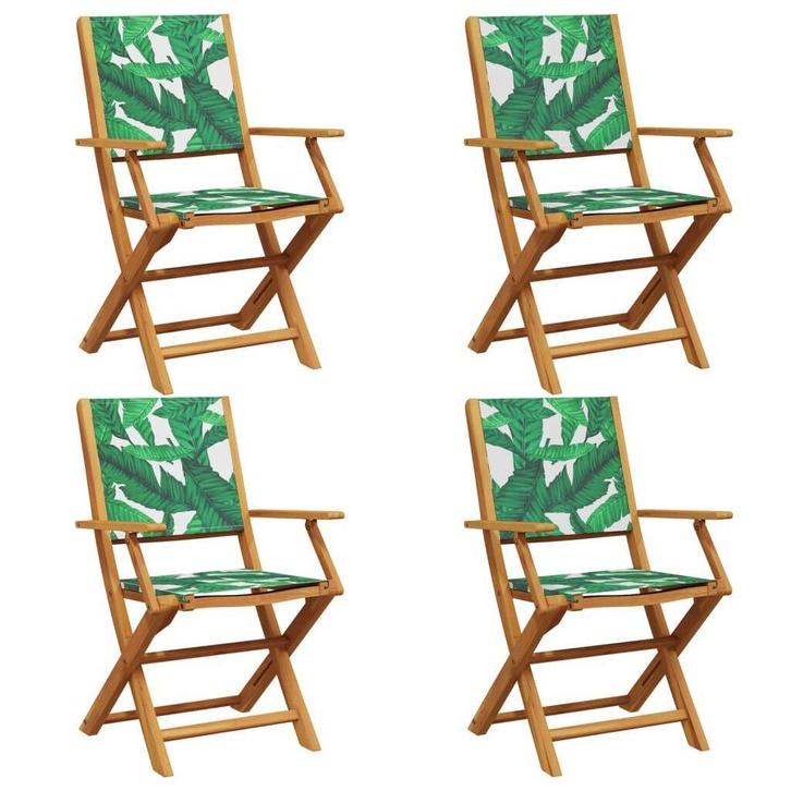 Bistrostoelen groen inklapbaar | retourdeal | 40%, Tuin en Terras, Tuinstoelen, Inklapbaar, Nieuw, Hout, Ophalen of Verzenden