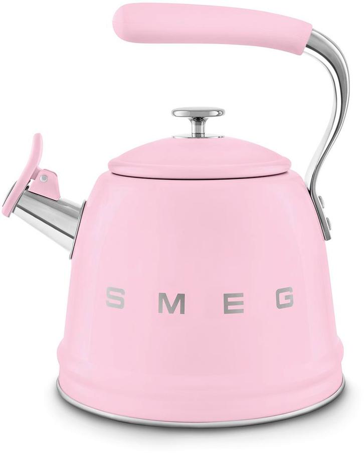 Smeg WKF01PK fluitketel - jaren 50 - roze, Witgoed en Apparatuur, Waterkokers, Nieuw, Verzenden