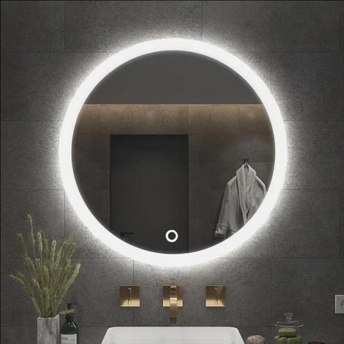 REA Ronde LED-badkamerspiegel - Ø90 cm - Touch sensor - D.., Doe-het-zelf en Verbouw, Sanitair, Nieuw, Ophalen of Verzenden