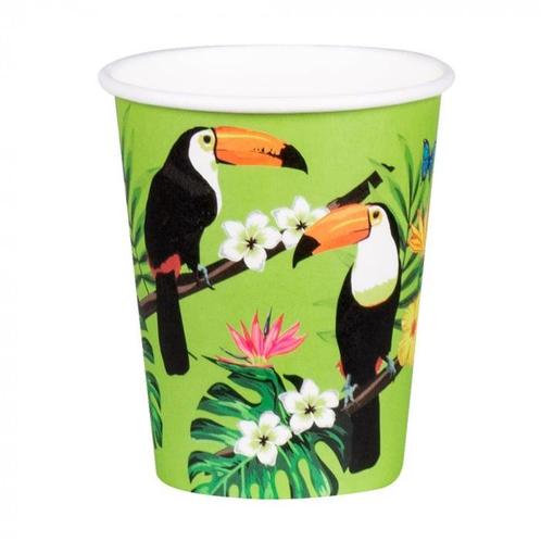 Toekan Bekertjes 250ml 6st, Hobby en Vrije tijd, Feestartikelen, Nieuw, Verzenden